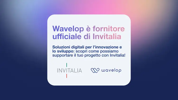 Wavelop is an official partner of Invitalia | Wavelop